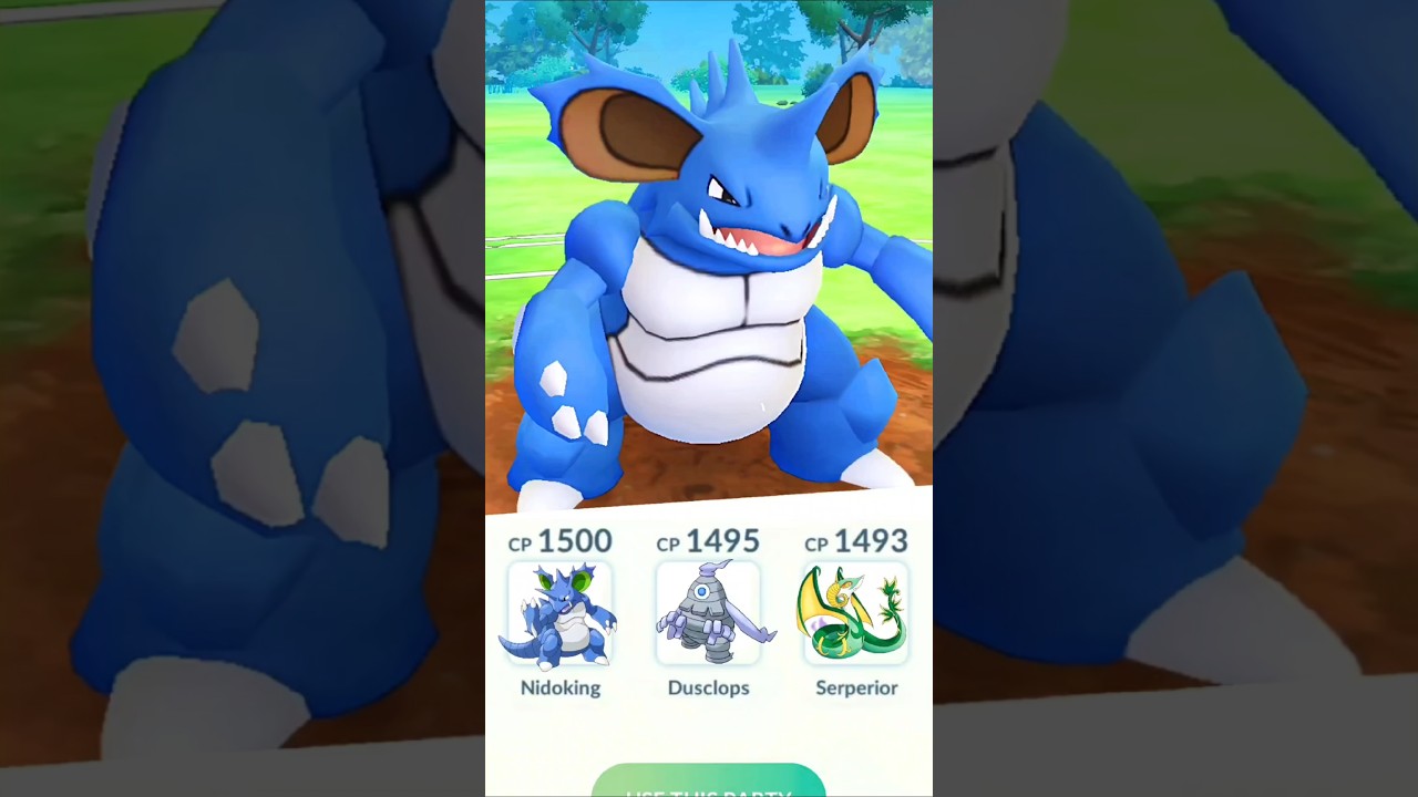 Shiny ✨ Nidoking 🌀 Dusclops 😈 Shadow 😈 Serperior 🌿 || @pokemongo #shorts #pokemongo #pvpbattles
