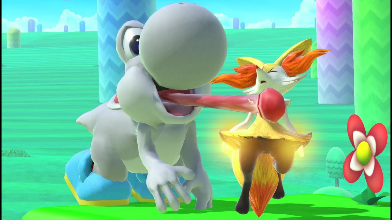 White Yoshi Vore Braixen