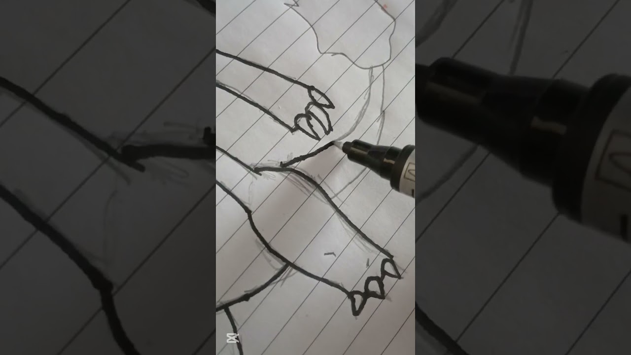 trying to draw charmeleon (please no hate) #drawing #charmeleon