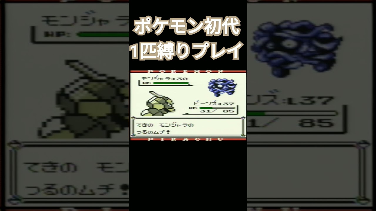 【ポケモン初代】ポケモン初代1匹縛りプレイ!!イワークver【縛りプレイ】#ポケモン初代 #縛りプレイ #イワーク #ゲーム実況