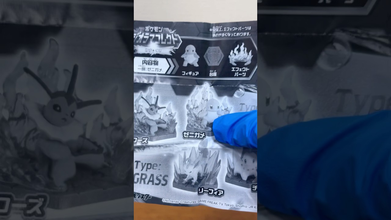 ポケモンジオラマコレクト☺️✌️#short #shorts #シャワーズ #pokemon #pokemoncards #ポケモン #ガチャガチャ #youtubeshorts
