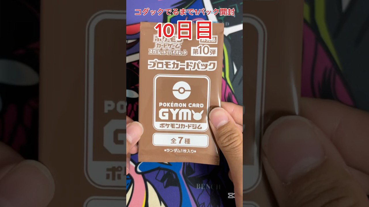 【ポケモンカード】 ジムプロモでコダックが出るまで1パック開封 10日目 #ポケモンカード #ポケカ #コダック #毎日開封 #ポケモンカード毎日開封 #ポケカ開封 #プロモパック