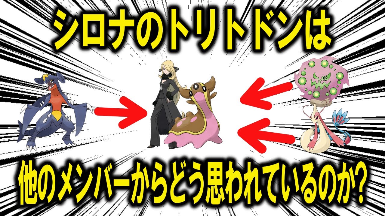 シロナのトリトドンは、他のシロナパのメンバーからどう思われているのか？【ポケモン解説】