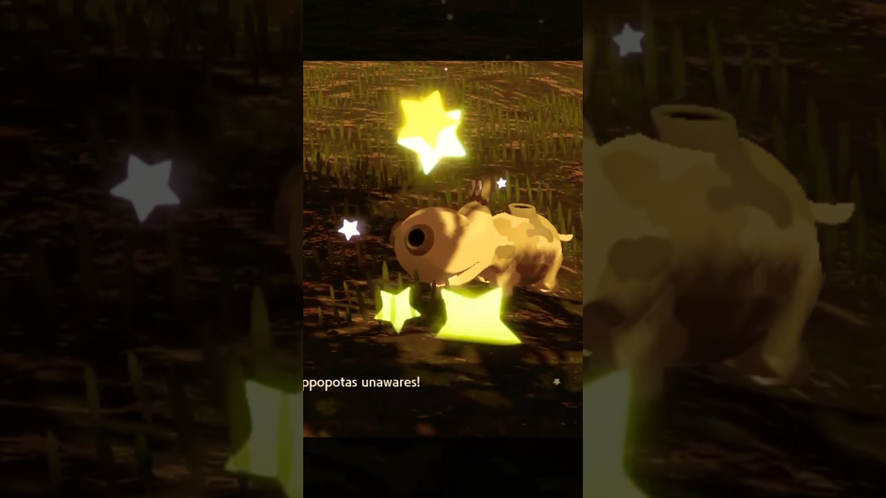 🌟 Shiny Hippopotas Reveal! Pokémon Legends Arceus Magic ✨Please subscribe for more! 🎮💖 #shorts
