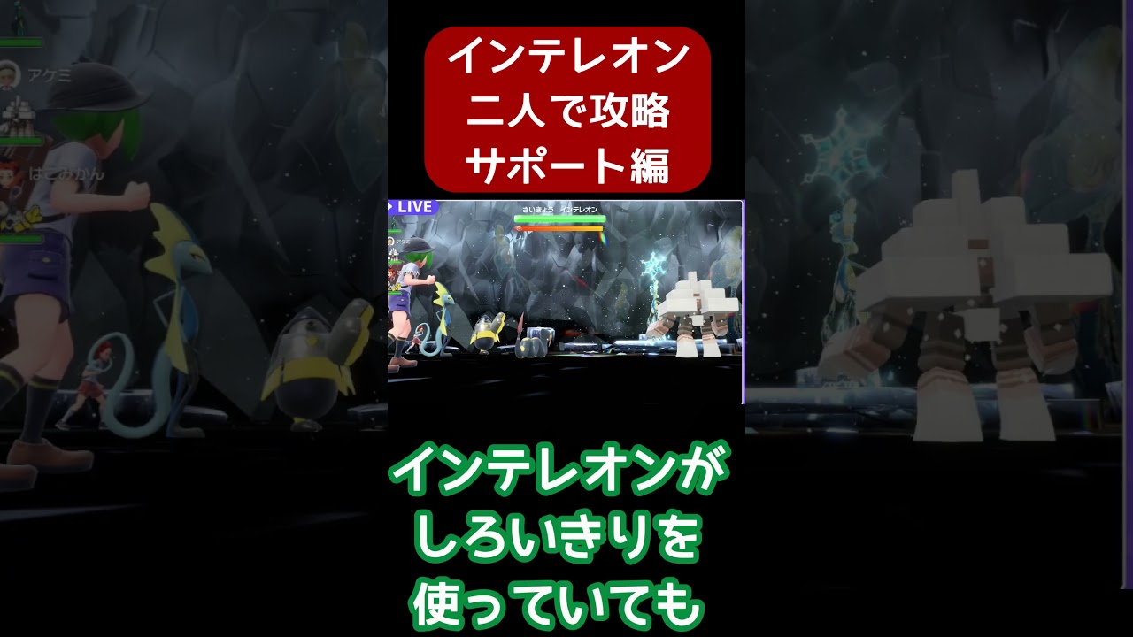 【ポケモン】インテレオン二人で攻略！サポート編【ハブネーク】