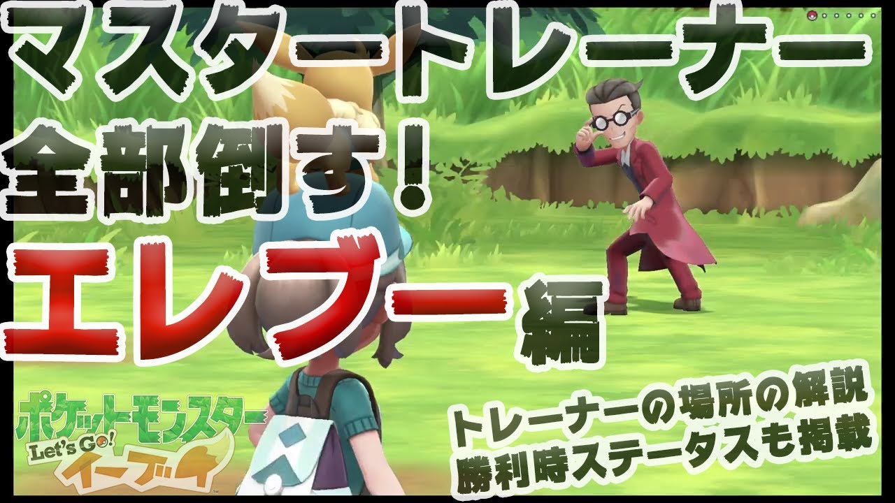 【アメ投入で頑張る-マスタートレーナー全制覇】エレブー編