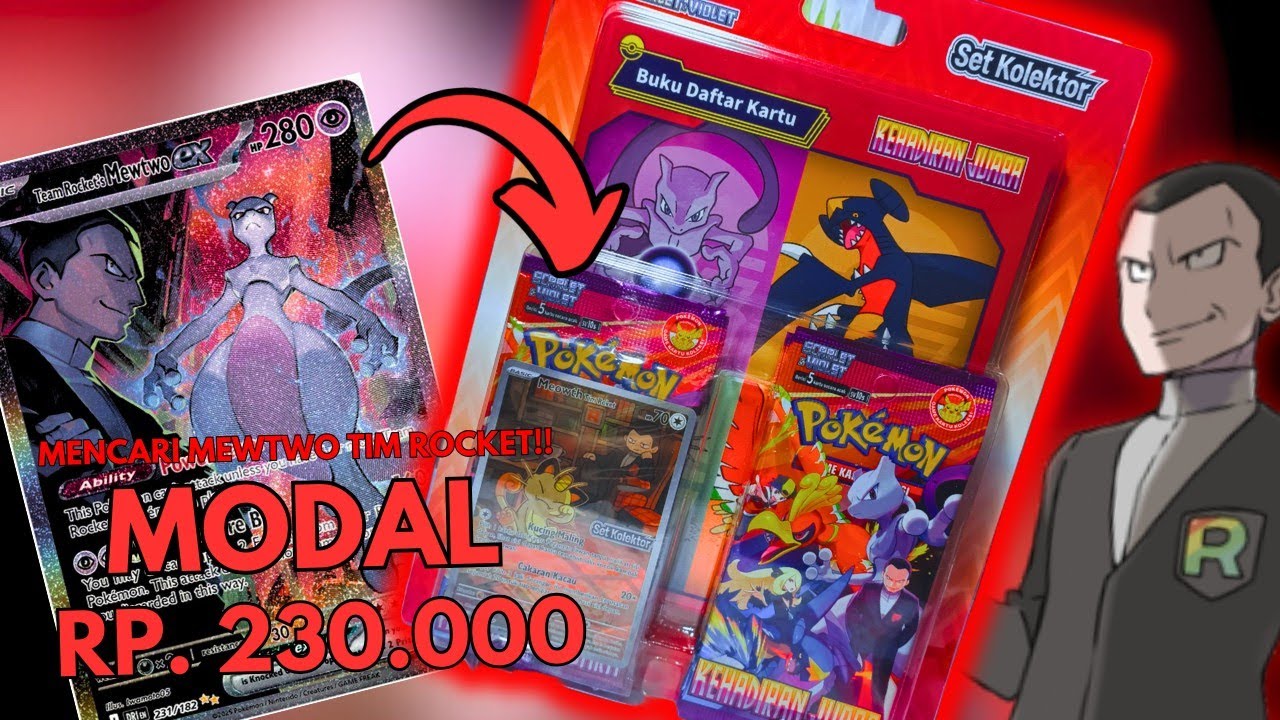TIM ROCKET MASUK KARTU TCG POKEMON !? Brewek Booster Set Kolektor #kartupokemon TCG Kehadiran Juara