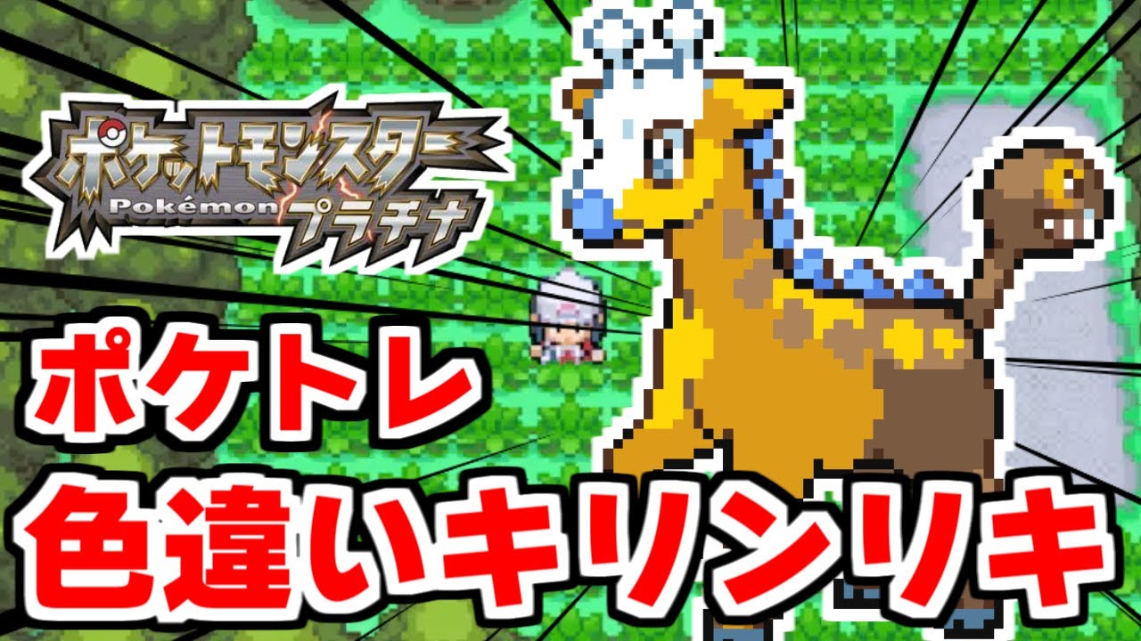 色違いキリンリキをポケトレで狙うぞ 1 【ポケモンDPPt】