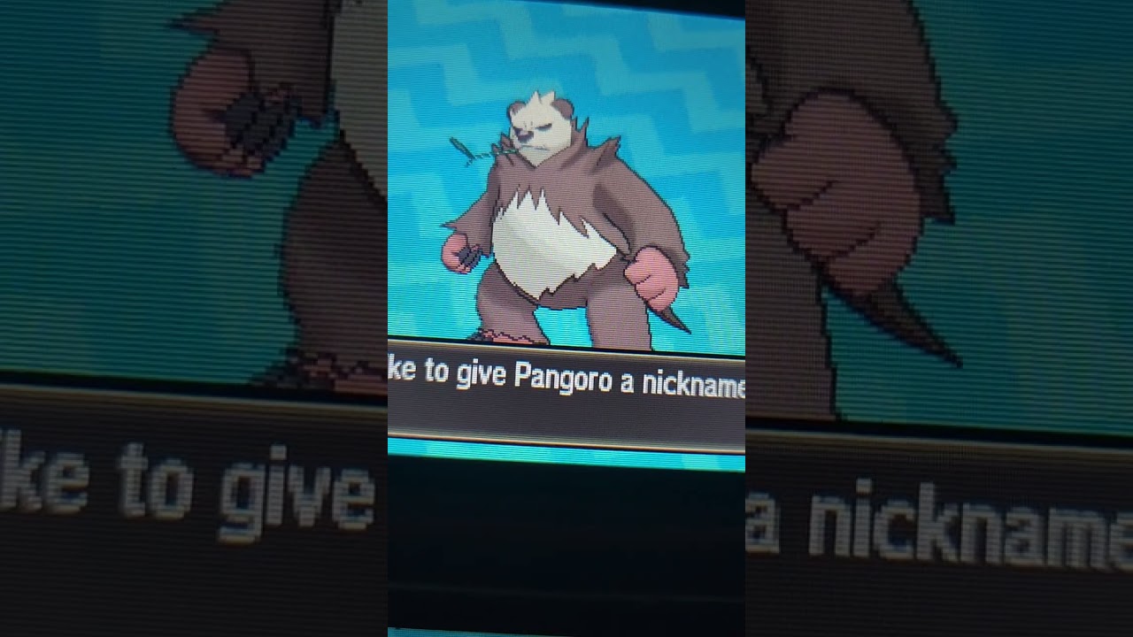Shiny Pangoro SoS #pokemon #shinypokemon #youtubeshorts #pokemonultrasun #shorts
