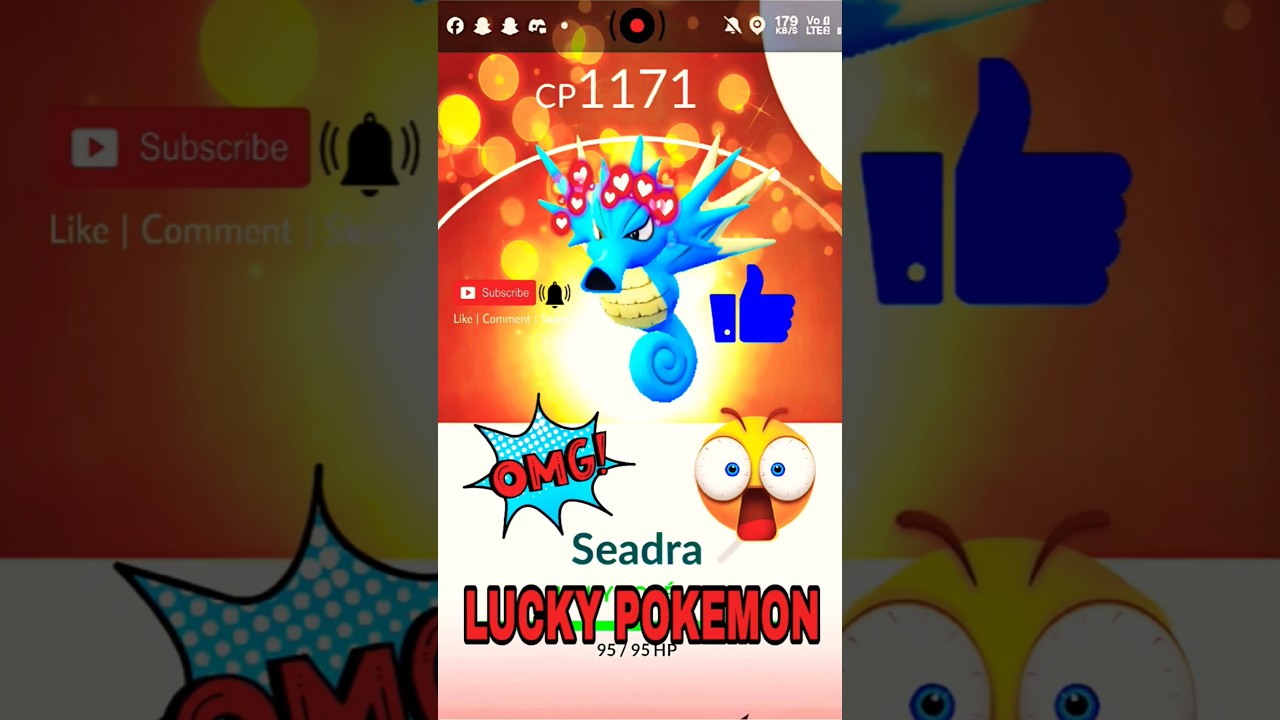 OMG Getting Lucky With Lucky Kingdra In #pokemongo @pokemongo #shorts #pokemongo #luckypokemon