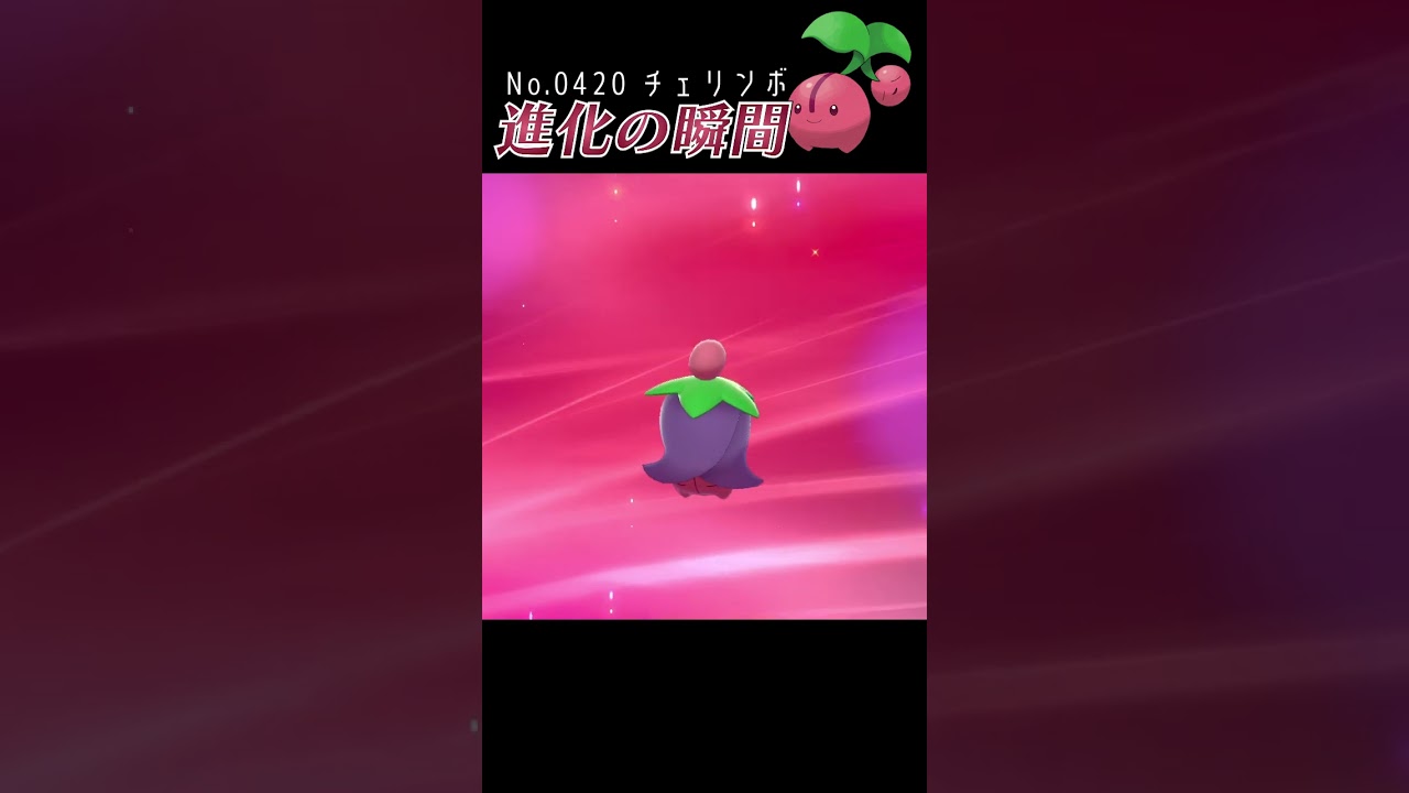 【ポケモン剣盾】チェリンボ 進化の瞬間 #shorts