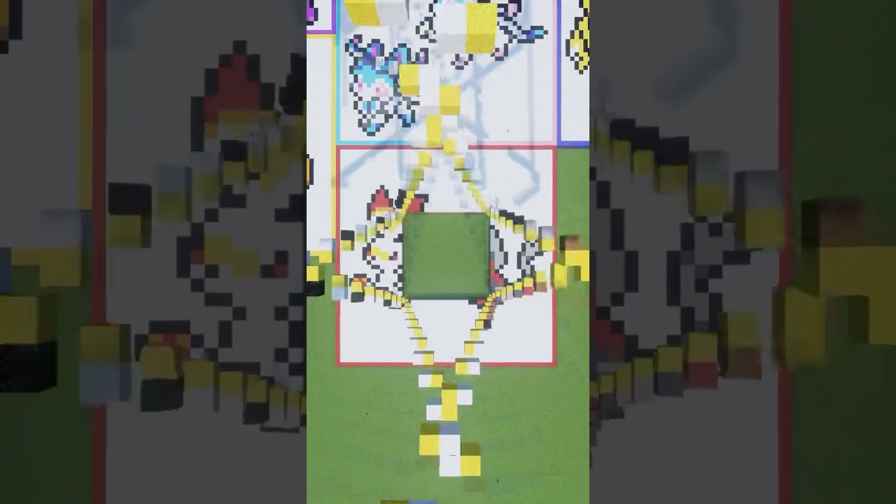 リクエストでポケモン作ります#ニャビー #ヒバニー #minecraft #sandart #shorts