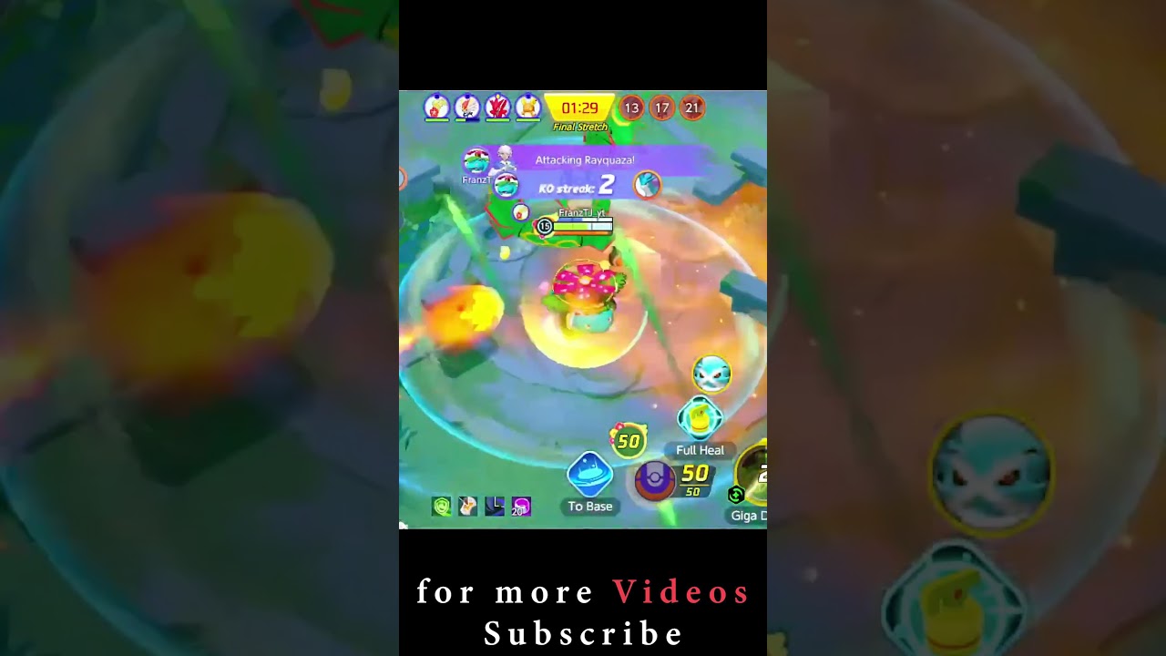 😈レックウザのRISE of DEVIL変身🐉 #pokemonUNITE #shorts #venusaur #attitudestatus