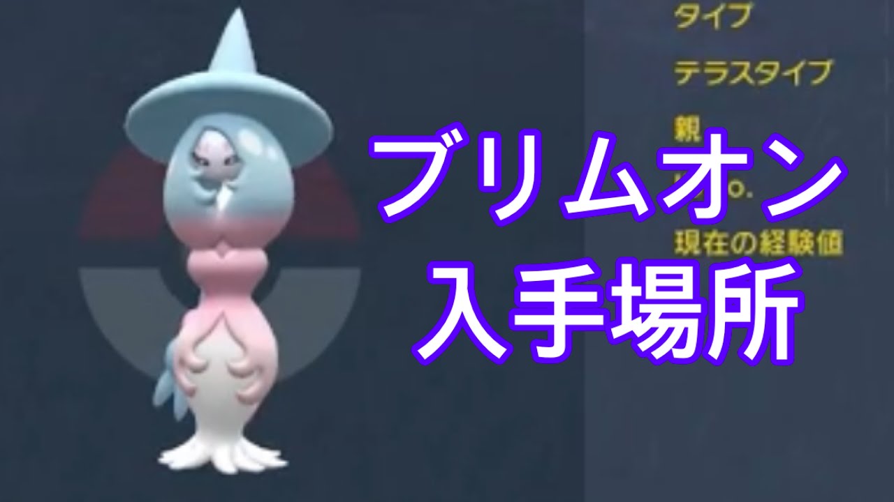 【ポケモンSV】【DLC】ブリムオン入手場所