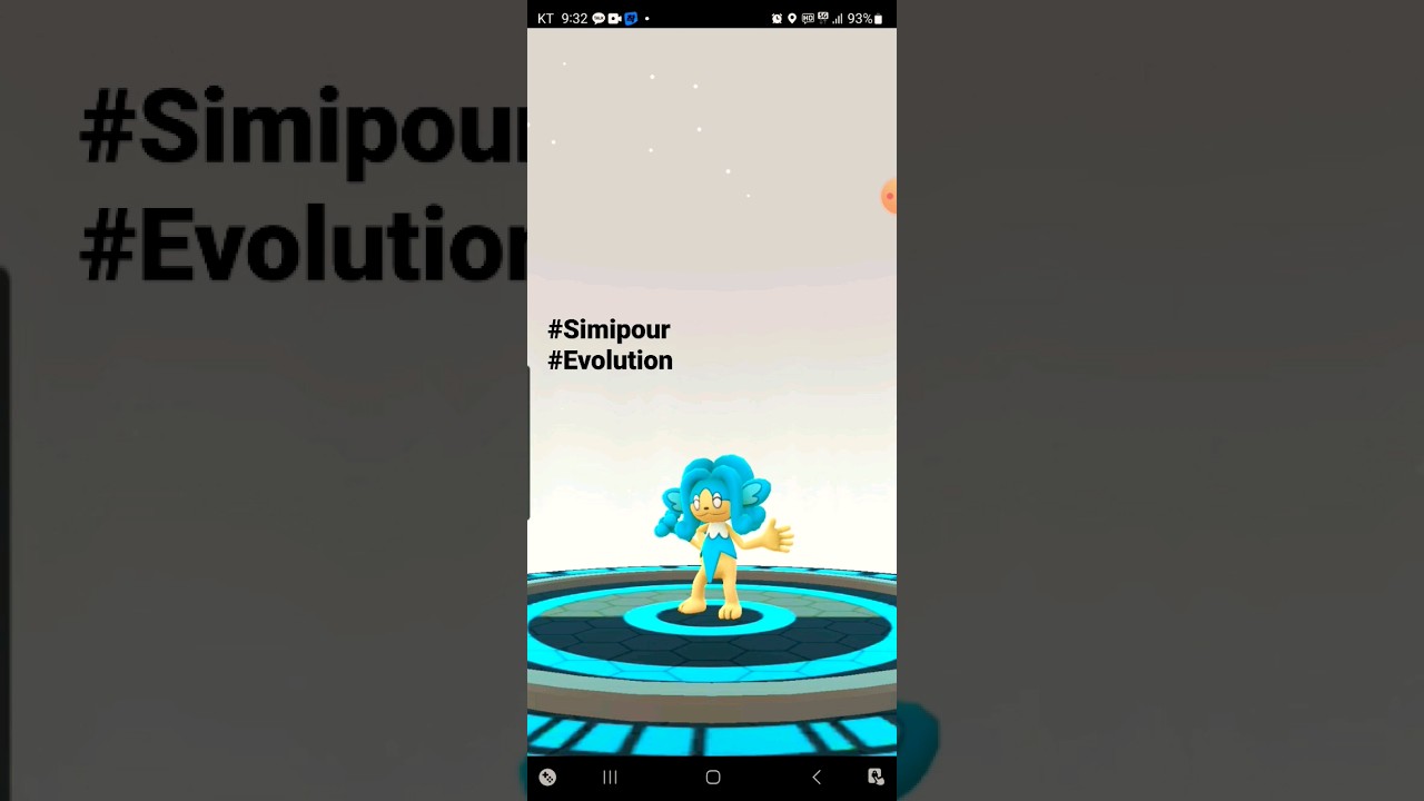 Pokémon go Simipour Evolution #shorts #korea #pogo #friends #evolution #peace