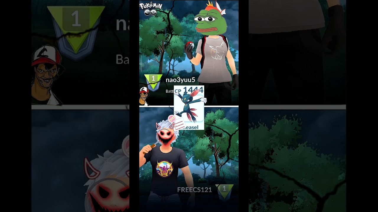 Sneasel vs Chimecho🔥 in(Pokemon go) #pokemongo #jinfreecspok @JINFREECSPOK