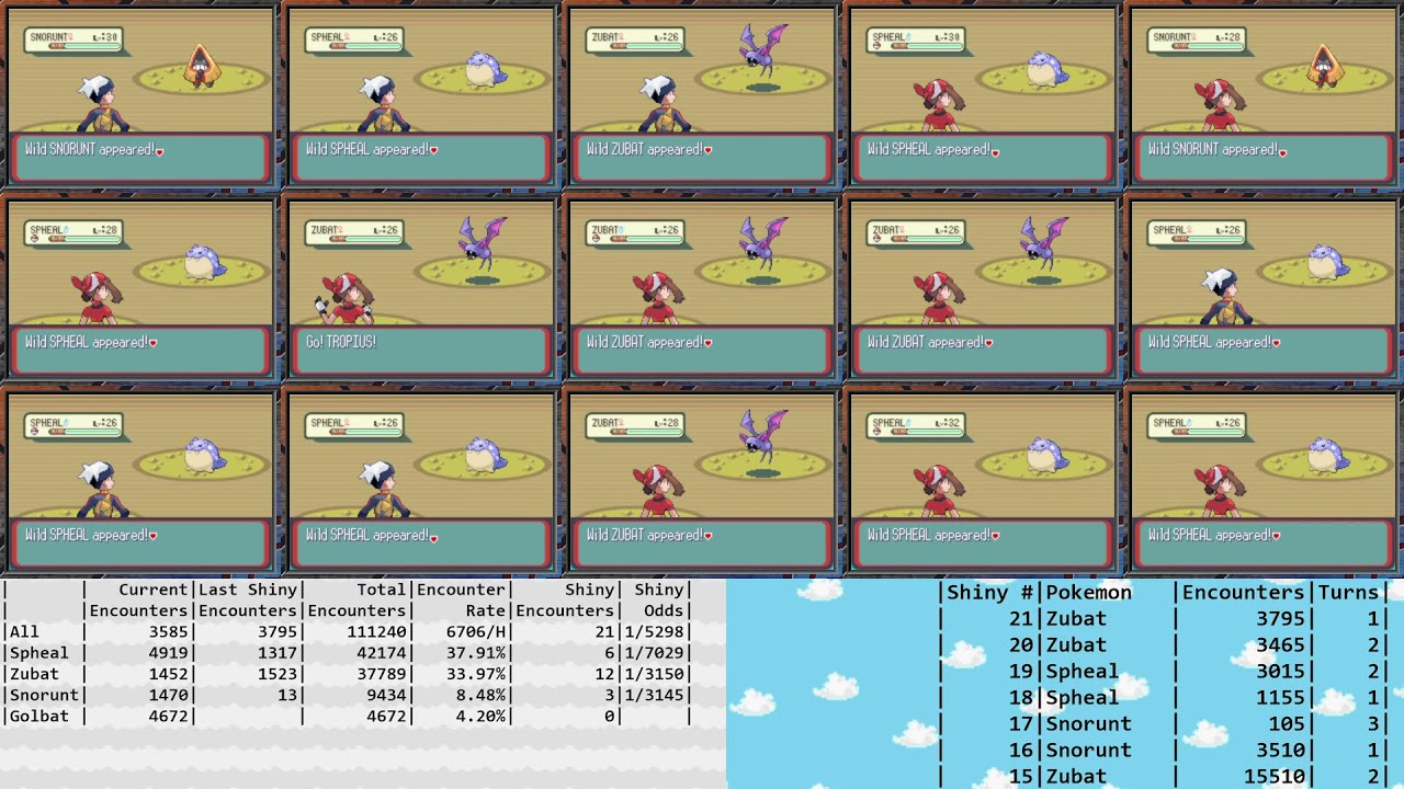 Shiny Hunting Snorunt #1 - Pokémon Ruby & Sapphire