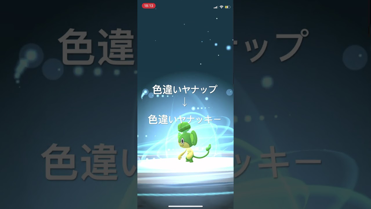 ポケモンGO 色違いヤナップ出現！イッシュの石を使って色違いヤナッキーへ進化！ #pokémon #ポケモン #ポケモンgo #pokemongo