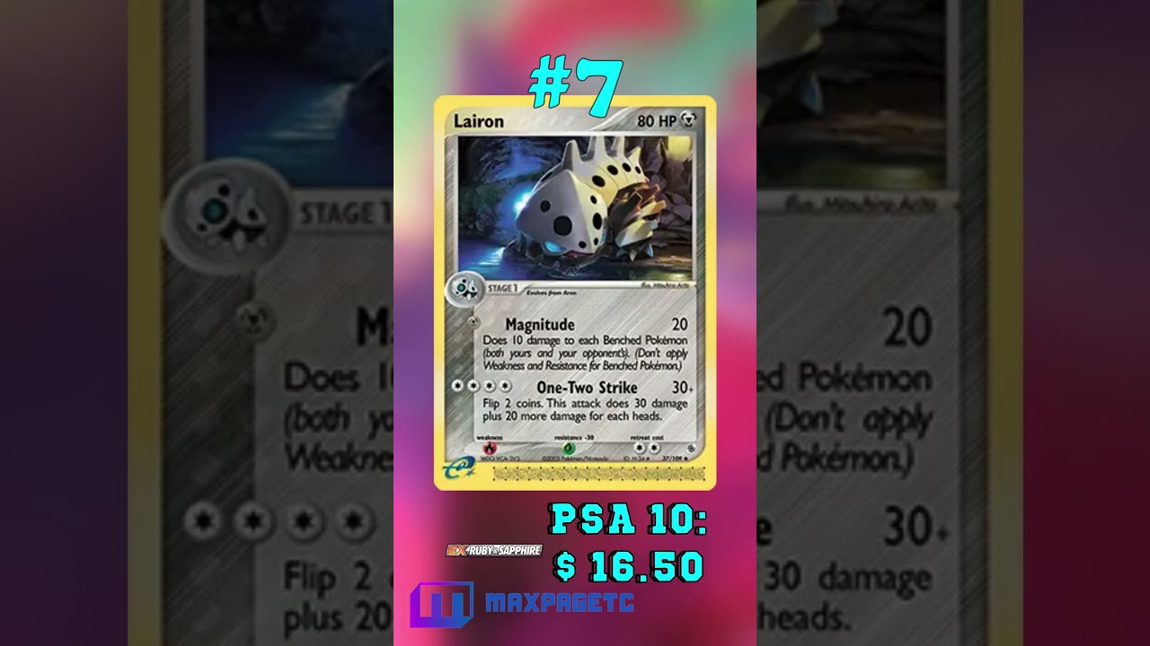 Top 10 Lairon Pokémon Cards #tcg#pokémon#lairon