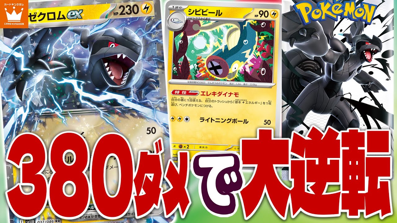 【ポケカ】超高火力で圧倒！『ゼクロムex』デッキ紹介！　ポケカ最新弾がGETできちゃうイベント開催！【ブラックボルト】