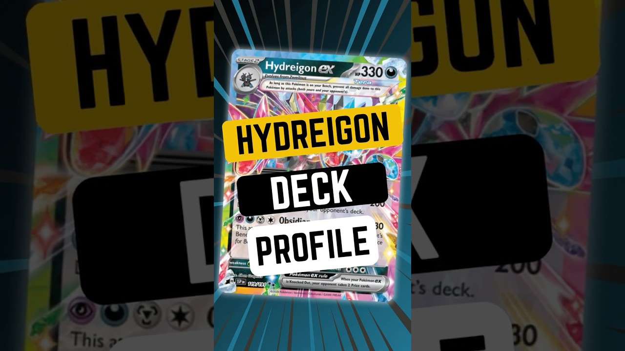 🌑 UNEXPECTED Hydreigon list that DOMINATES the META  🌑 #journeytogether #decklist #deckprofile