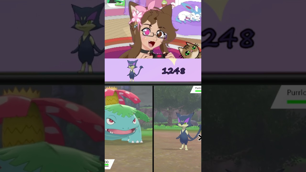 Pokémon Sword/Shield - Shiny Purrlion and Liepard! #sophiawearsglasses on #twitch #twitchclips