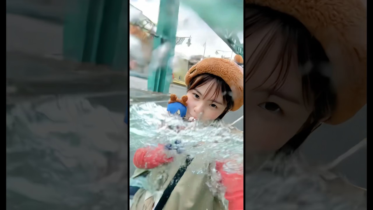 リベンジしたら真斗のぬいにもちゃんと反応して笑った#AI #AIフィルター #人魚 #マーメイドエフェクト