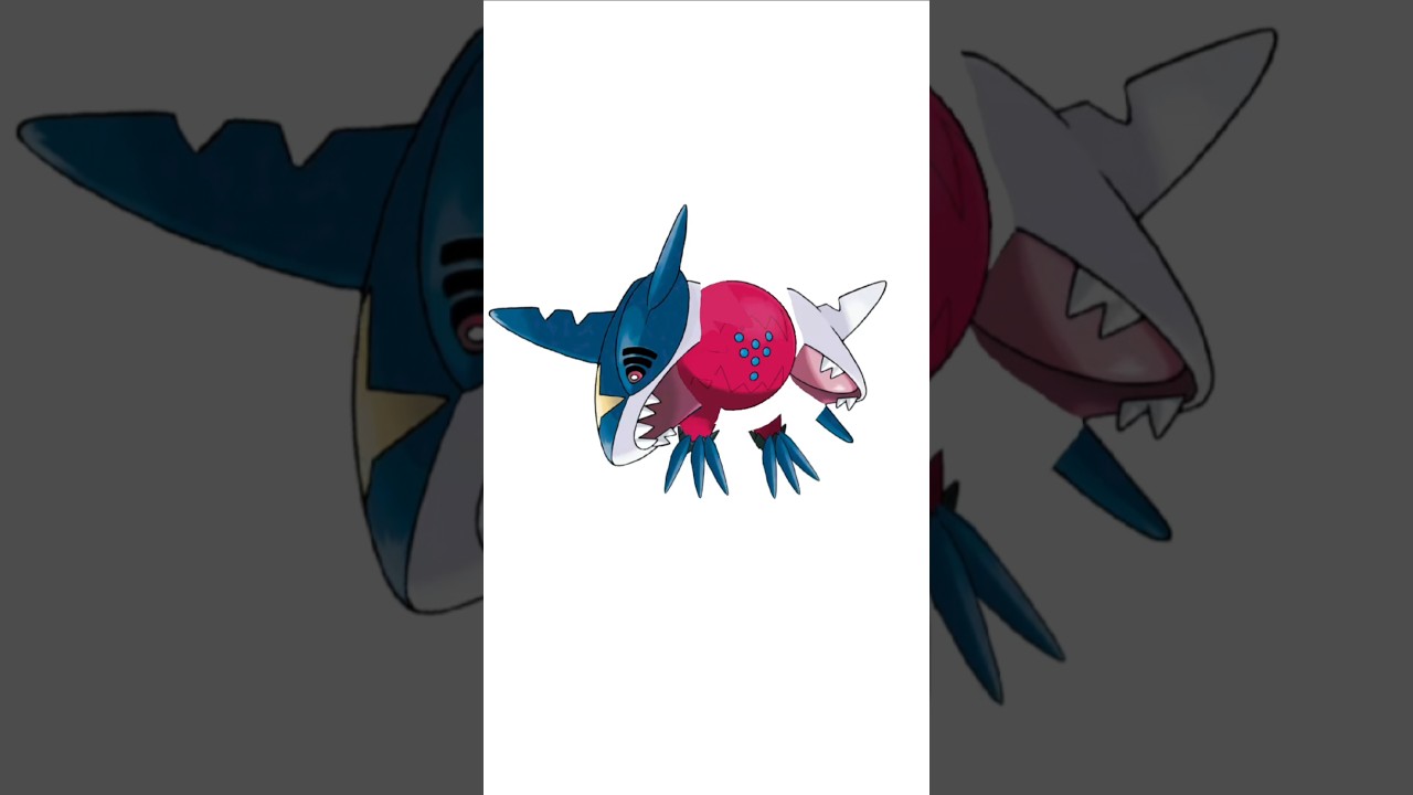 レジドラゴ＋サメハダー合成。海レジドラゴ　#ポケモンフュージョン #改造ポケモン  #伝説のポケモン #リージョンフォルム #色違いポケモン