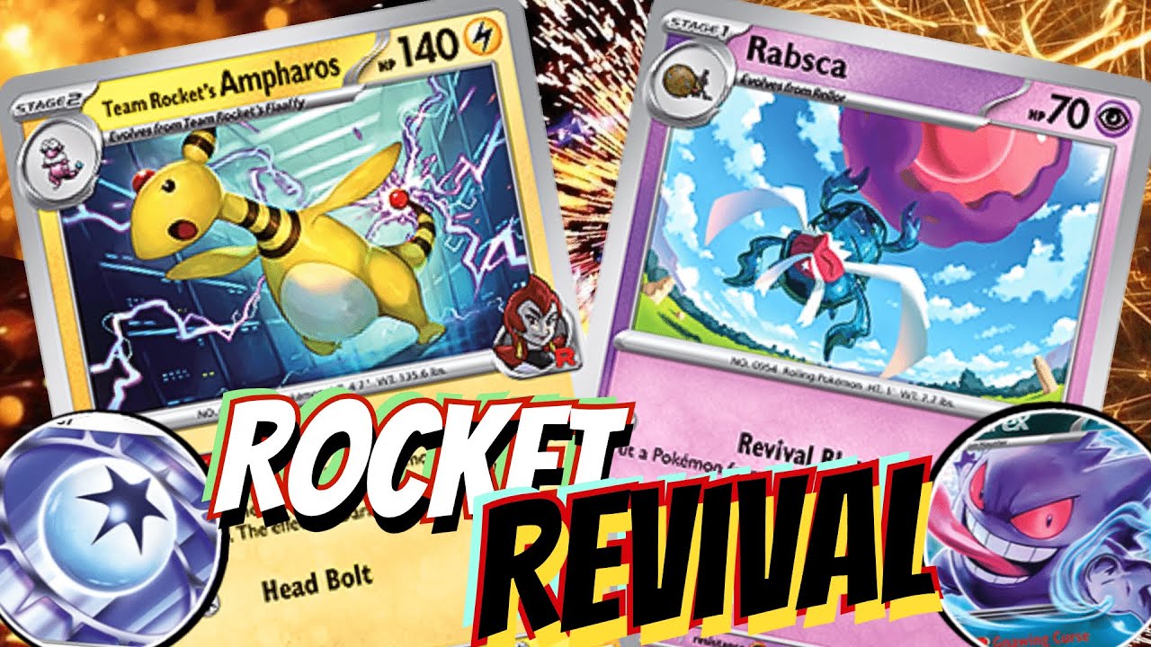 Team Rocket's Ampharos is Shockingly Good! 🚨💡 Triple Punishment W/ Rabsca, Minun & Lycanroc. PTCGL