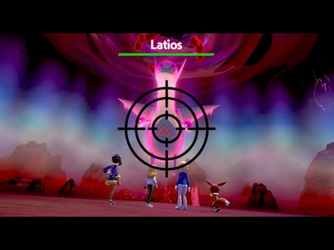 Shiny hunting Latios in Pokemon Shield: Dynamax Adventures