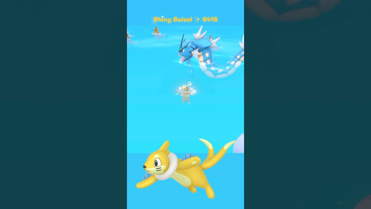 Shiny Buizel ✨ 0418 caught in Pokemon Scarlet on Switch 2 in the Wild