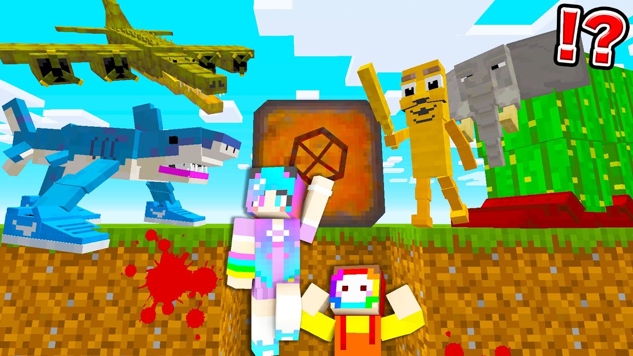 トゥントゥントゥンサフールたち vs 最強の地下シェルター【まいくら・マインクラフト・イタリアンブレインロット/ITALIAN BRAIN ROT】