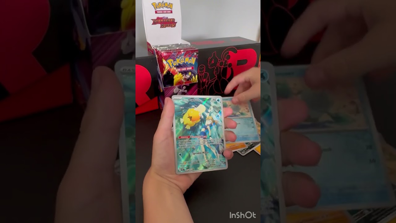DESTINED RIVALS POKEMON mystys psyduck and CROBAT SIR  PULL #mewtwo #teamrocket  #godpack #charizard