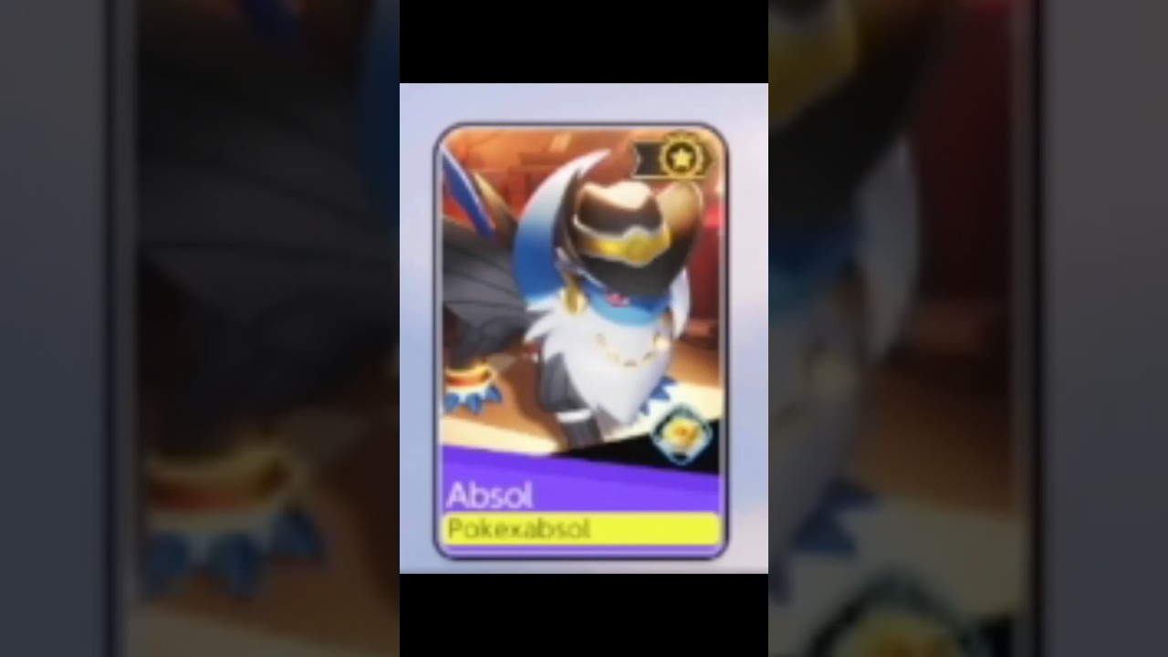 Absol best skin forever in Pokemon unite 🤩✨|absol dark suit style |#pokemonunite  #absol#shorts