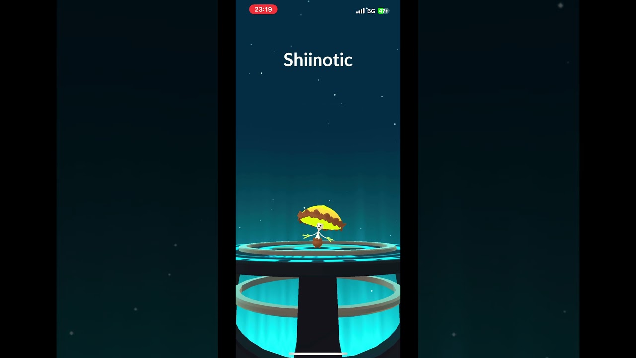 Morelull Shiny envolves into Shiinotic #pokemon #pokemongo #shinypokemon #shiny #alola #shorts