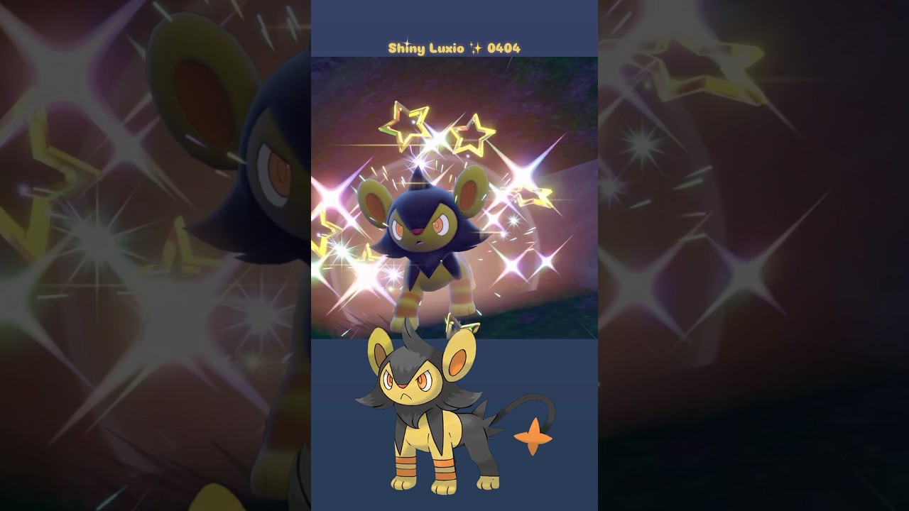 Shiny Luxio ✨ 0404 caught in Pokemon Scarlet Teal Mask DLC with Mass Outbreak on Switch 2