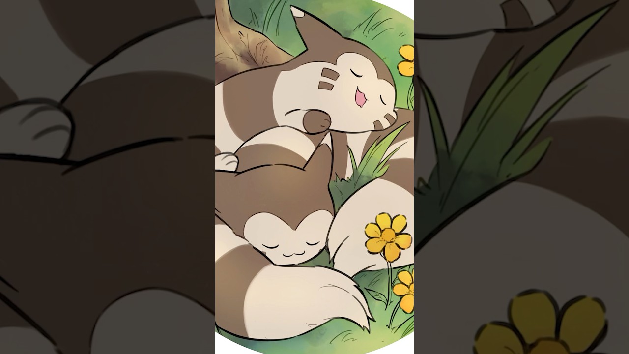 【イラストメイキング動画】#ピヨリリィ杯 25　優勝景品イラスト　オオタチちゃんのお昼寝イラスト💤🌷for世界チャンピオンのじーんさん（WCS2023）【タイムラプス】【Vtuber】【ポケモンSV】