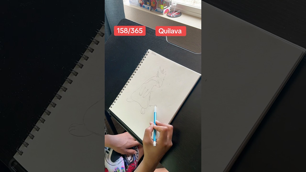 Drawing Quilava #drawing #pokemon #pokémon #johto #amine #pokemonart #draw #artist #tiktok #drawings