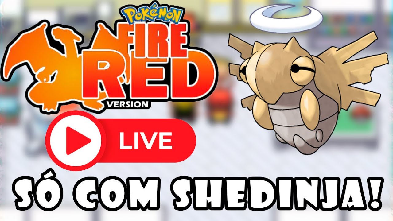 Zerando Pokémon Fire Red só com Shedinja! Live#7