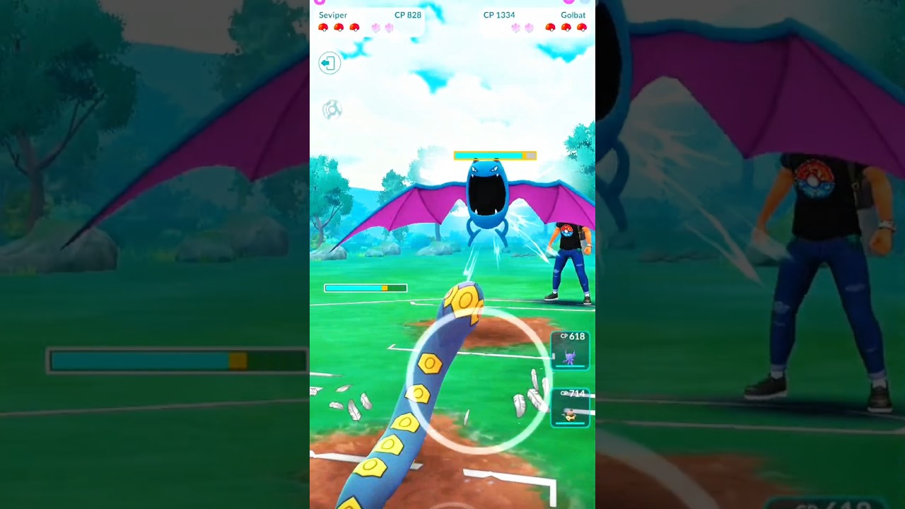 SEVIPER VS GOLBAT BATTLE GROUND #trending #augmentedrealitygame #pokemon #pokemongame