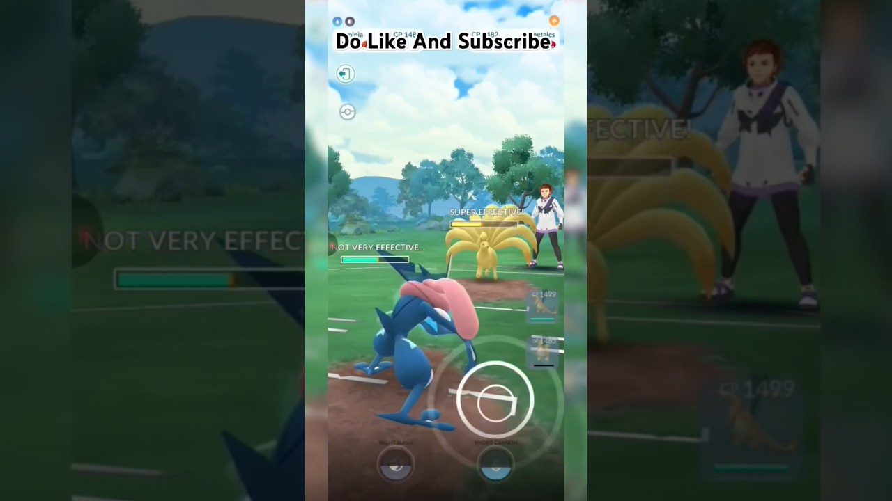 Greninja Fights Ninetales in an Epic Ultra League Battle!#shortsfeed#shorts#mystic7#pokemon#pvp#yt