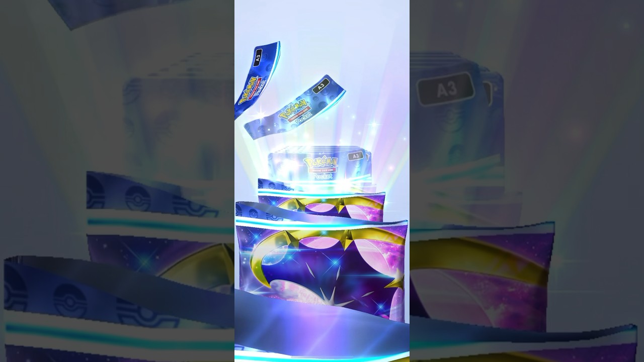ポケポケ10パック開封（双天の守護者ルナアーラ）レアが結構出た気がする😆