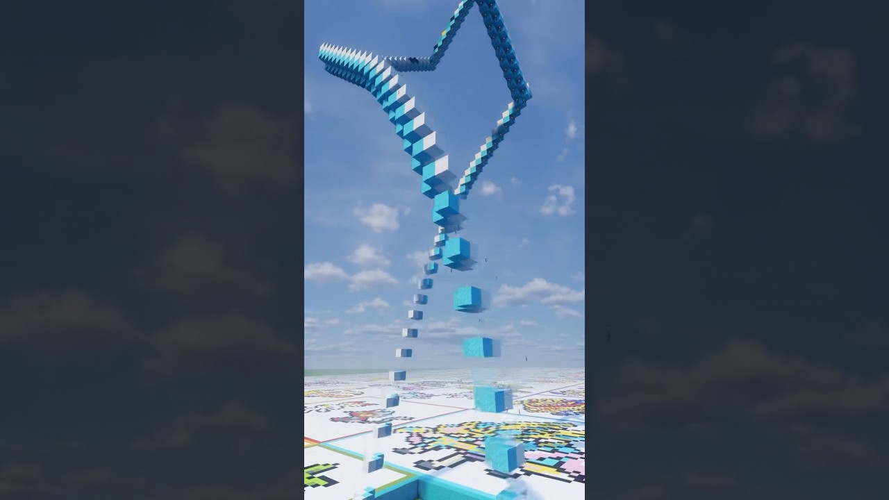 マイクラ砂アートでポケモン #ケロマツ#minecraft #sandart #shorts