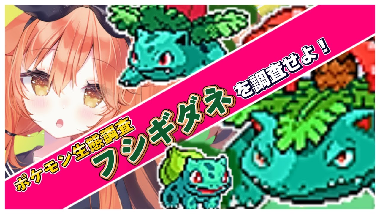 【 ポケモン生態調査 】フシギダネを調査せよ！！【  個人Vtuber / 茜ちえり 】