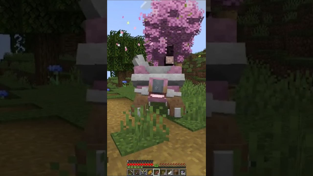 Evolve my grotle to pink torterra #minecraft #pokemon #cobblemon #shorts #ytshorts #modded
