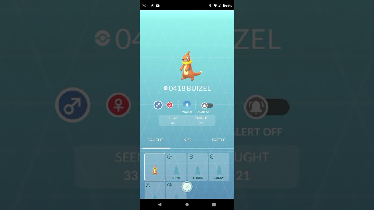 Pokedex of the day: buizel #pokemongo #pogo