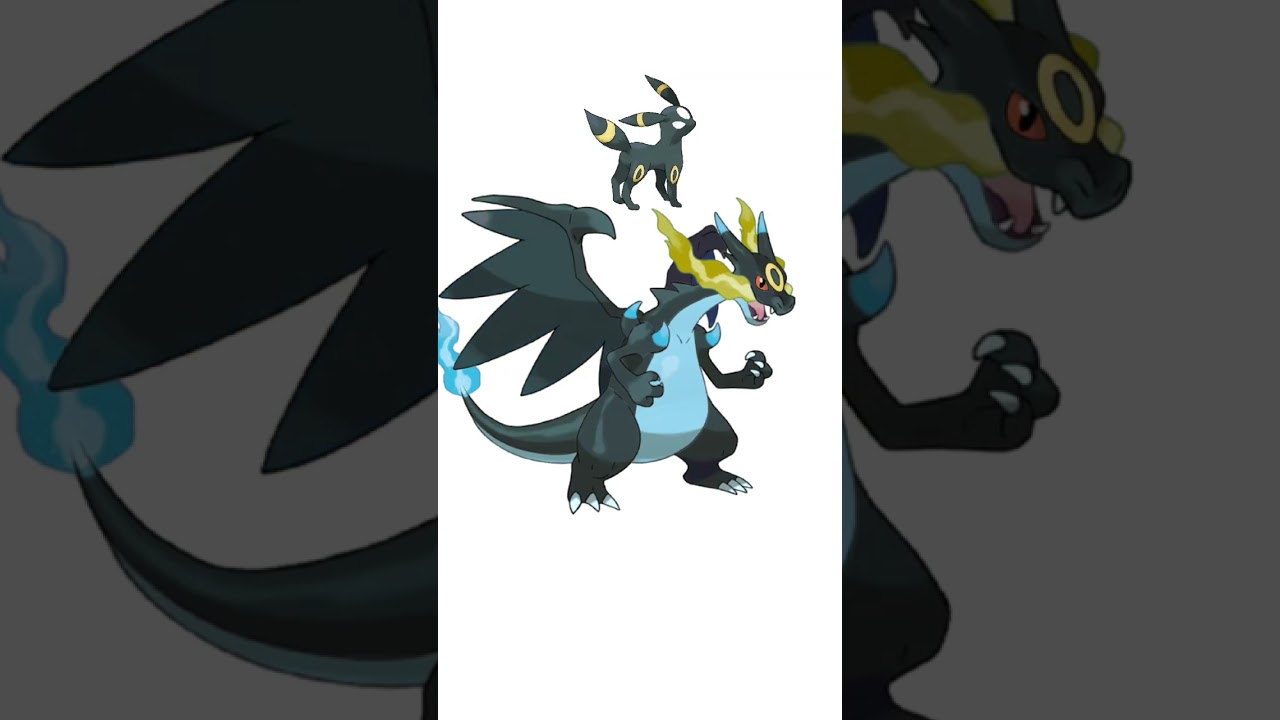 メガリザードン＋ブラッキー合成　#ポケモンフュージョン #改造ポケモン  #伝説のポケモン #最強ポケモン #pokemon