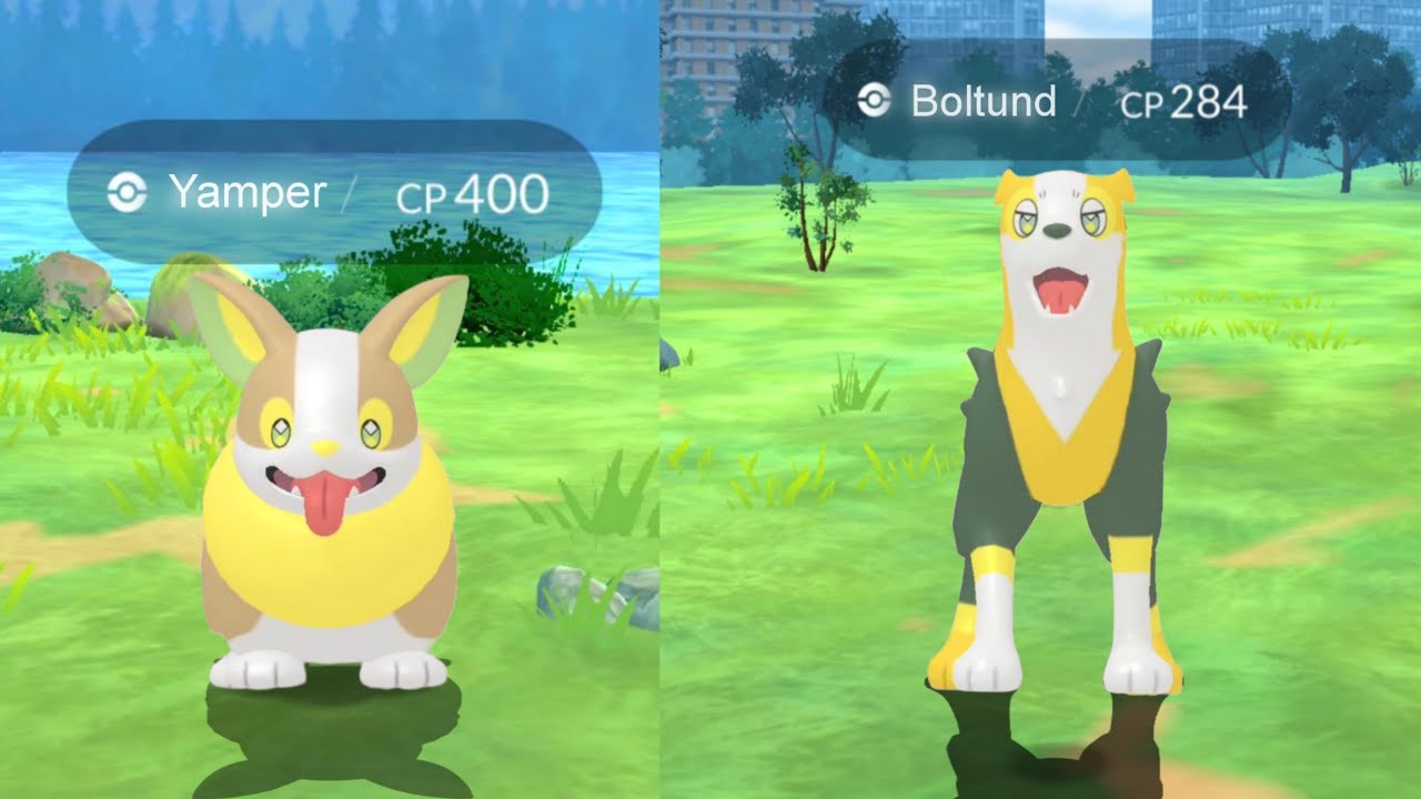Finally 🥰 Yamper & Boltund in pokemon go.