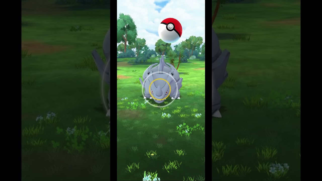 1000+ CP Rhyhorn Catch! 🔥 | Rare Pokémon GO Find! #shorts #pokemon