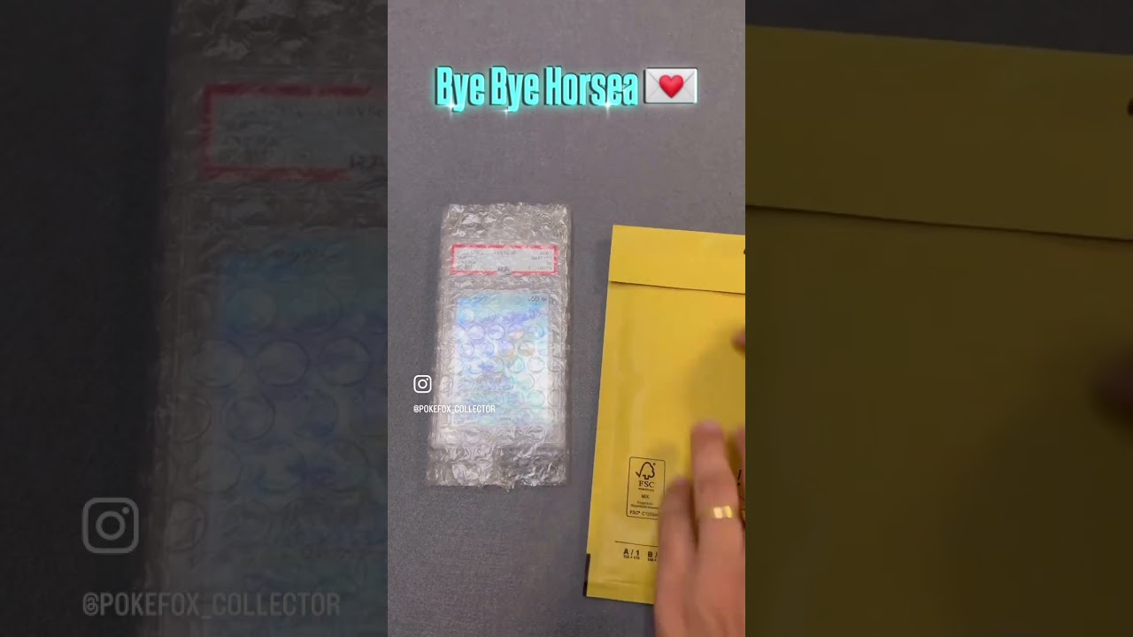 Bye Bye Horsea🐎💧This PSA 10 beauty just got shipped to its new home#WhatSold #Horsea #tcg #pokemon